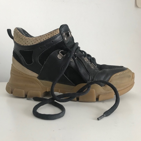 Size 7 (36) L'Intervalle Black tan leather boots - Picture 5 of 10